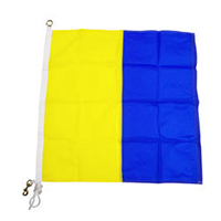 Nylon Rope Metal 'K' International Code Signal Flag