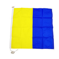 Nylon Rope Wood 'K' International Code Signal Flag
