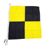 Nylon Rope Metal 'L' International Code Signal Flag