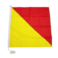 Nylon Rope Wood 'O' International Code Signal Flag