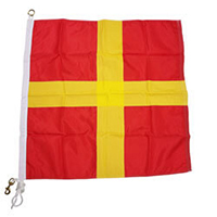 Nylon Rope Metal 'R' International Code Signal Flag