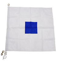 Nylon Rope Metal 'S' International Code Signal Flag