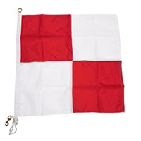 Nylon Rope Metal 'U' International Code Signal Flag