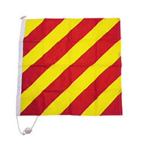 Nylon Rope Wood 'Y' International Code Signal Flag