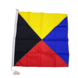 Nylon Rope Wood Z International Code Signal Flag | FlagandBanner.com