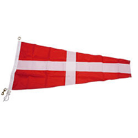 4 International Code Signal Pennant, Nylon Rope Metal