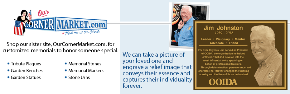 Shop OurCornerMarket.com for customized memorials