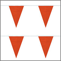 Solid Color Orange String Pennants