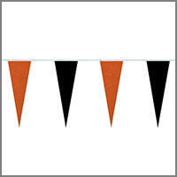 String Pennant Flags with Oranges