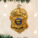 Police Badge Ornament, OWC36129