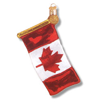 Canadian Flag Ornament, OWC36143