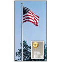 Ground Set Flagpoles with Stationary Pulley,P25ESTA4125