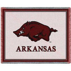 Arkansas Razorbacks Hog Mascot Throw Blanket, PCI4998A