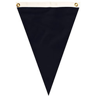 Nylon Black Single Pennant