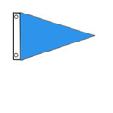 Bright Blue Single Pennant, PENN46BRB