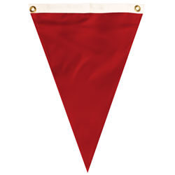 Nylon Brick Red Single Pennant, FBPP0000012055
