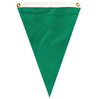 Nylon Emerald Single Pennant