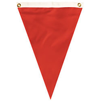 Nylon Flame Single Pennant