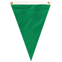 Nylon Irish Green Single Pennant