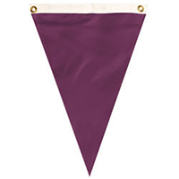 Nylon Maroon Single Pennant