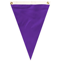 Nylon Pansy Single Pennant