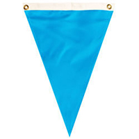 Nylon Process Blue Single Pennant
