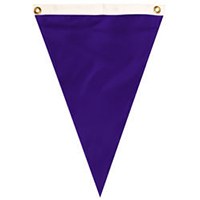 Nylon Purple Single Pennant