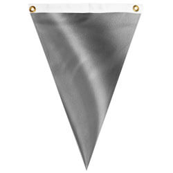 Nylon Silver Foil Single Pennant, FBPP0000012115