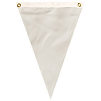 Nylon Silver Single Pennant