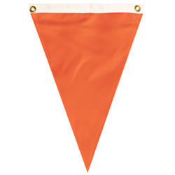 Nylon Warm Red Single Pennant, FBPP0000012123