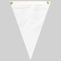 Nylon White Single Pennant