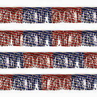 Red/Silver & Blue/Silver Starburst String Pennants