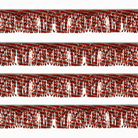 Red/Silver Striped Starburst String Pennants