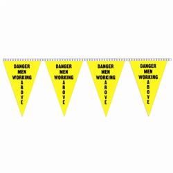 Danger Men Working String Pennants, PENNS121860C
