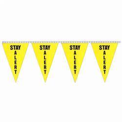 Stay Alert String Pennants, PENNS121860F