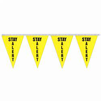Stay Alert String Pennants, PENNS121860F