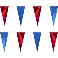 Red Blue String Pennants, PENNSCR6B