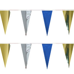 Blue/Gold/Silver String Pennants, PENNSCR6E