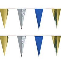 Blue, Gold, and Silver String Pennants, PENNSCR6E