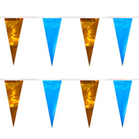 Blue/Gold String Pennants, PENNSCR6F