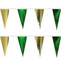 Green Gold String Pennants, PENNSCR6I