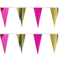 Pink Gold String Pennants, PENNSCR6XC