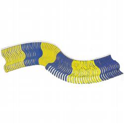 Blue/Yellow Fiesta Fringe String Pennants, FBPP0000013895