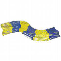 Blue/Yellow Fiesta Fringe String Pennants