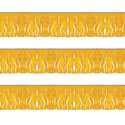 Yellow Fiesta Fringe String Pennants, PENNSFP6F