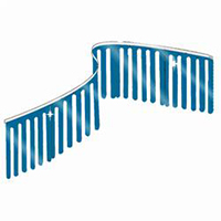 Blue Finger String Pennants