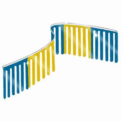 Blue/Gold Finger String Pennants, FBPP0000013310