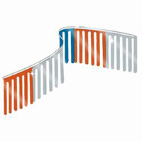 Red Silver Blue Finger String Pennants