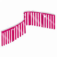 Pink Finger String Pennants