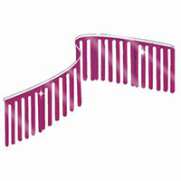 Purple Finger String Pennants